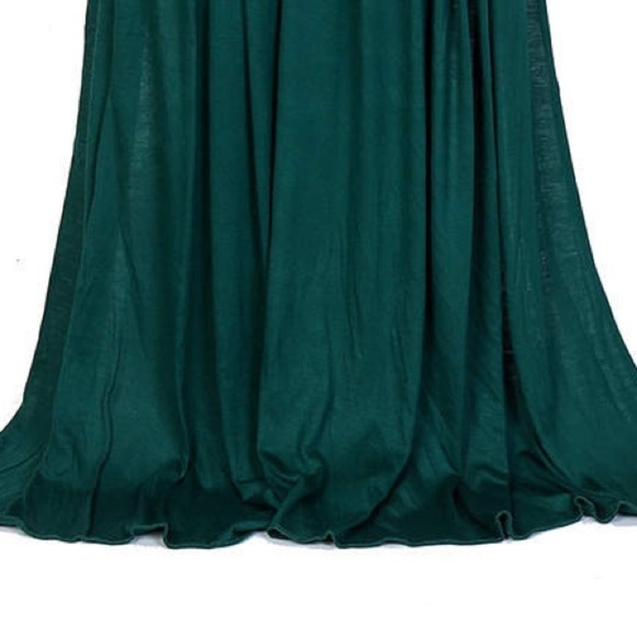 Super soft and stretchy jersey hijabs shawl Green scarf - Picture 4 of 6